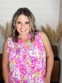 Dear Scarlett "Bradford" Sleeveless Split Neck