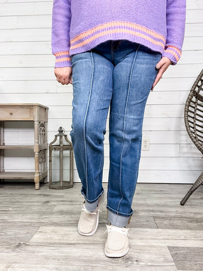 Judy Blue "Seam you later" Straight Leg Jeans