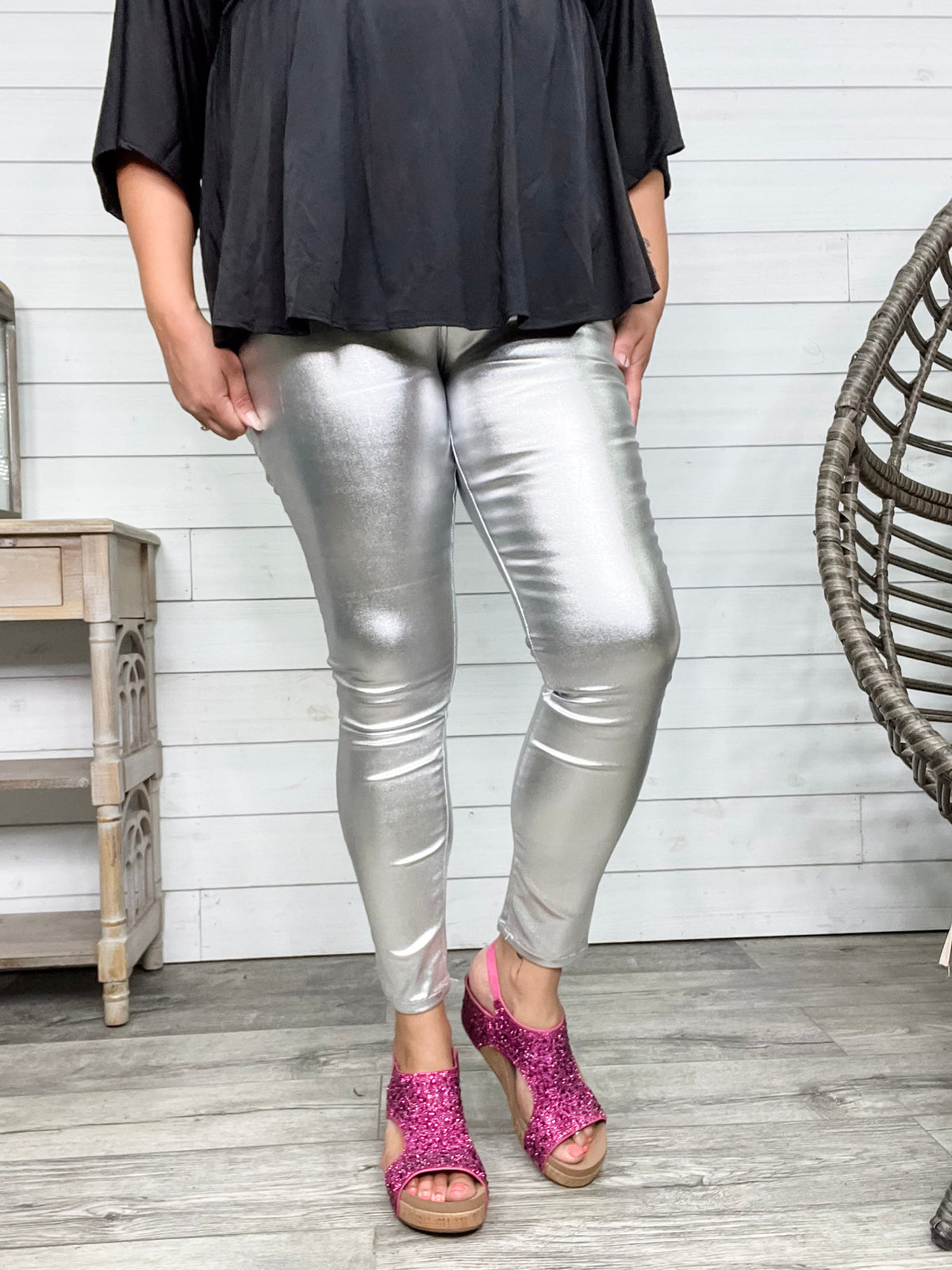 YMI hyperstretch Metallic Skinny (Silver)