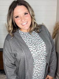 Dear Scarlett "This Time Around" Cardigan (Charcoal)