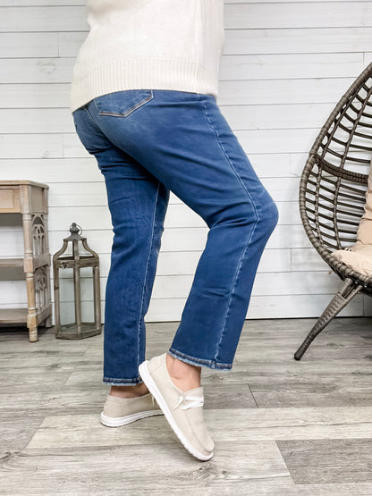 Judy Blue "Carrot Nose" Thermal Straight Leg Jeans