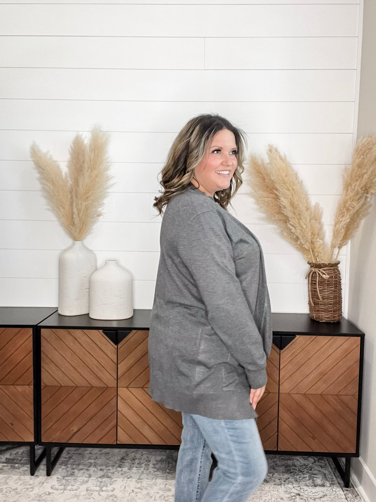 Dear Scarlett "This Time Around" Cardigan (Charcoal)