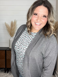 Dear Scarlett "This Time Around" Cardigan (Charcoal)