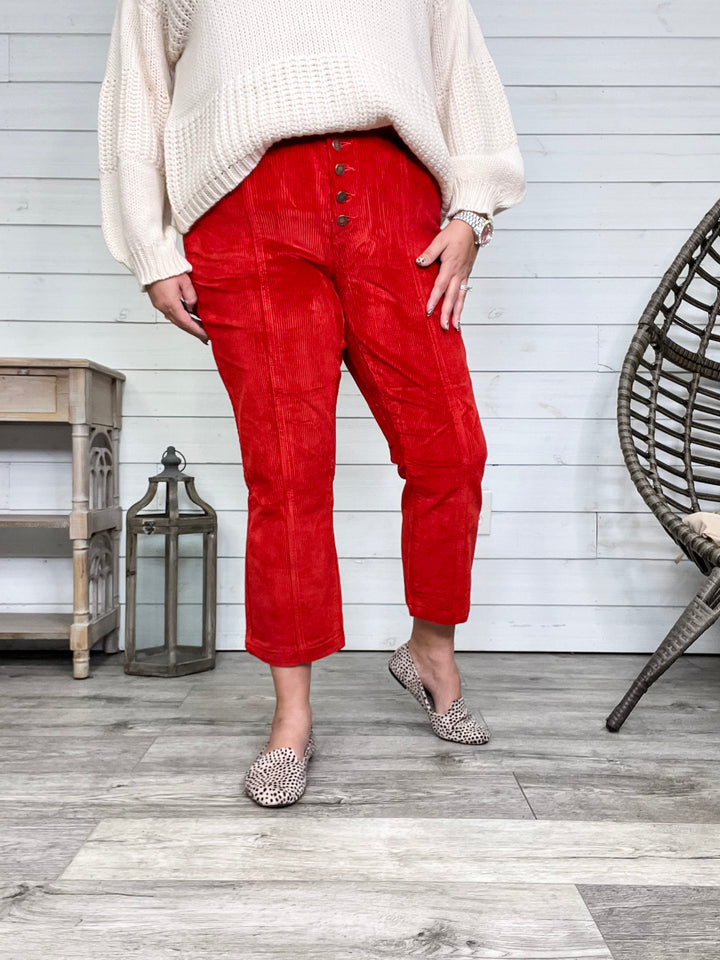 Judy Blue "Fez" Corduroy Straight Leg Pants