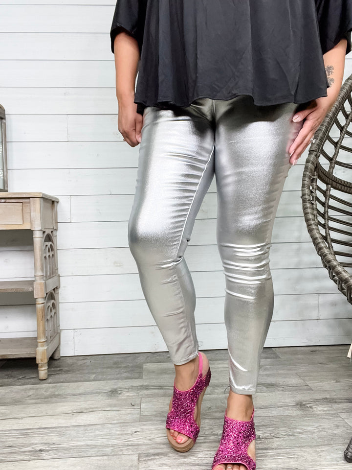 YMI hyperstretch Metallic Skinny (Silver)