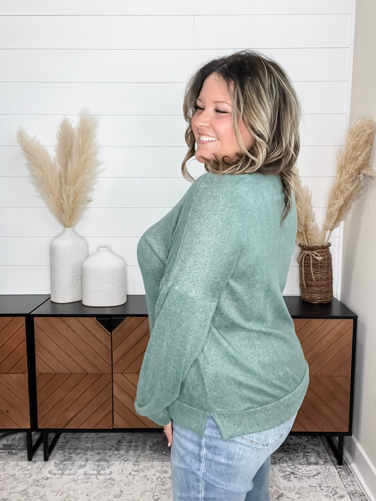 Dear Scarlett "Hopeful" Long Sleeve Weekender (Olive)
