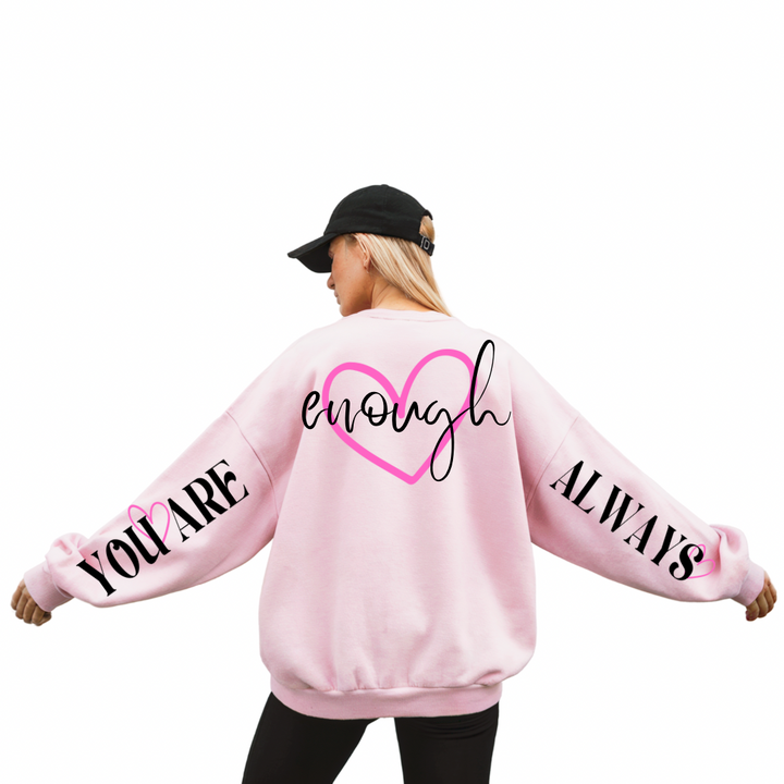 You are enough always words on my back
