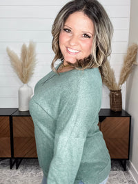 Dear Scarlett "Hopeful" Long Sleeve Weekender (Olive)