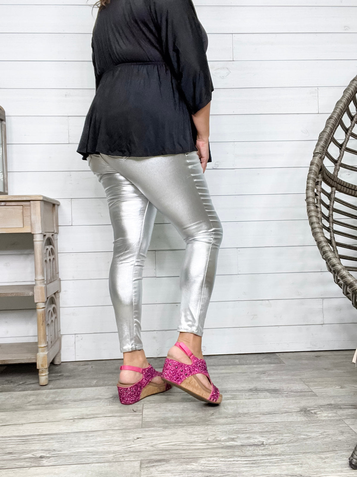 YMI hyperstretch Metallic Skinny (Silver)