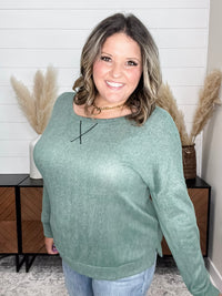 Dear Scarlett "Hopeful" Long Sleeve Weekender (Olive)