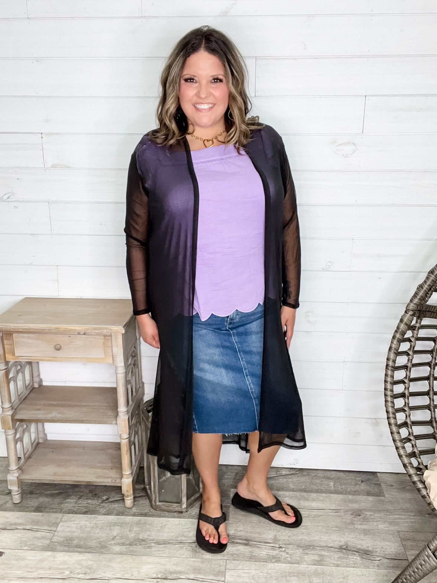 "Sheer Elegance" Long Sleeve Cover Up (Multiple Colors)