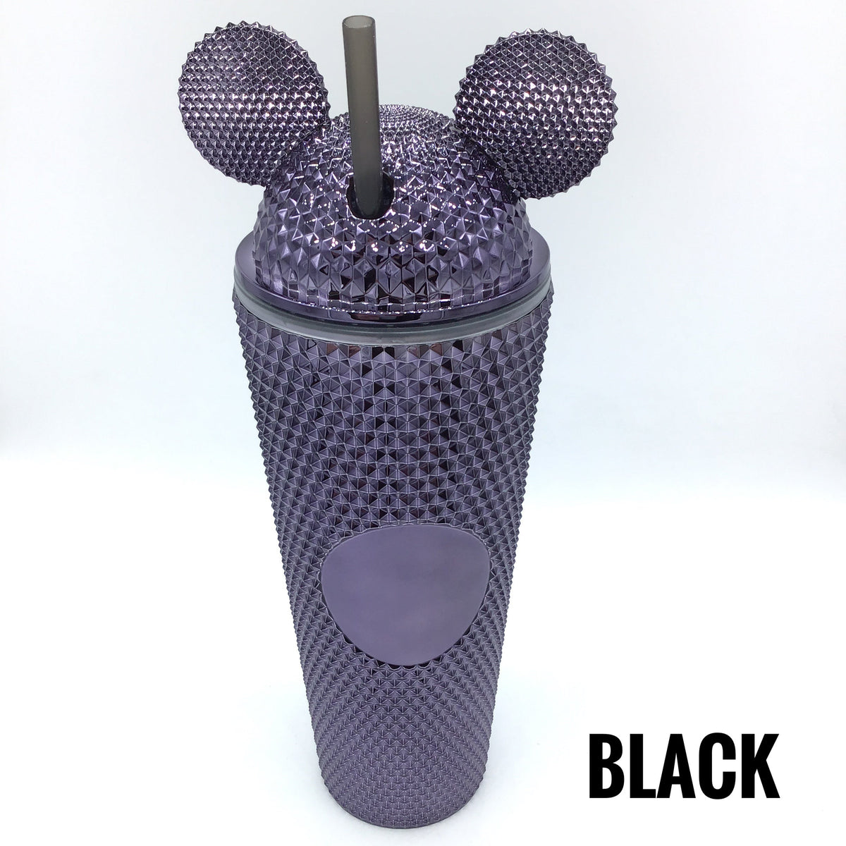 24 Ounce Studded Tumbler with Ears Lid (Multiple Colors)