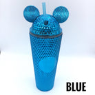 24 Ounce Studded Tumbler with Ears Lid (Multiple Colors)-Lola Monroe Boutique