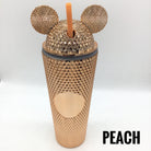 24 Ounce Studded Tumbler with Ears Lid (Multiple Colors)-Lola Monroe Boutique