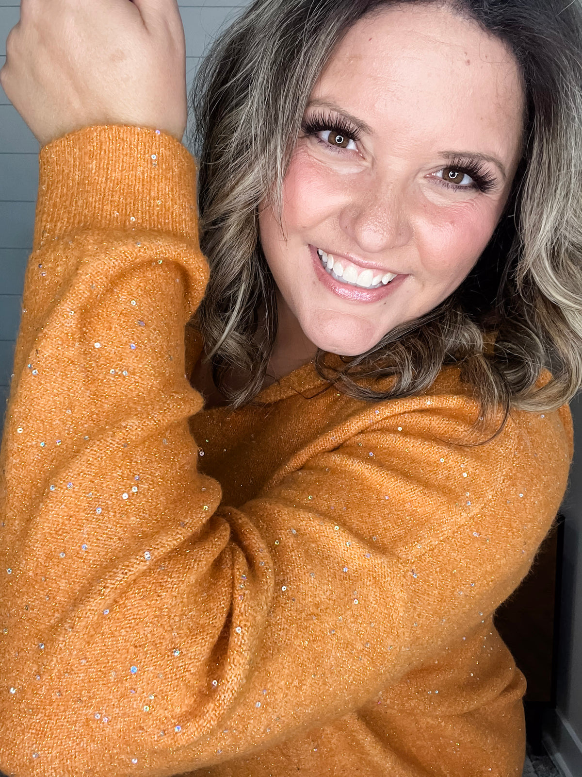 "Tennessee" Sparkle Hooded Sweater