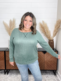 Dear Scarlett "Hopeful" Long Sleeve Weekender (Olive)