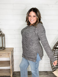 "Yup Thats The One" Long Sleeve Weekender (Charcoal)