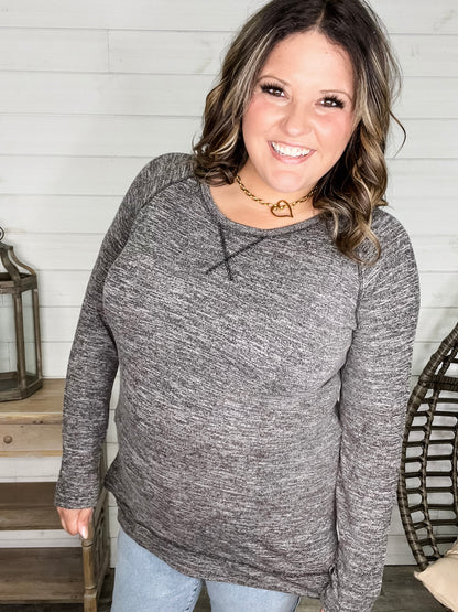 "Yup Thats The One" Long Sleeve Weekender (Charcoal)