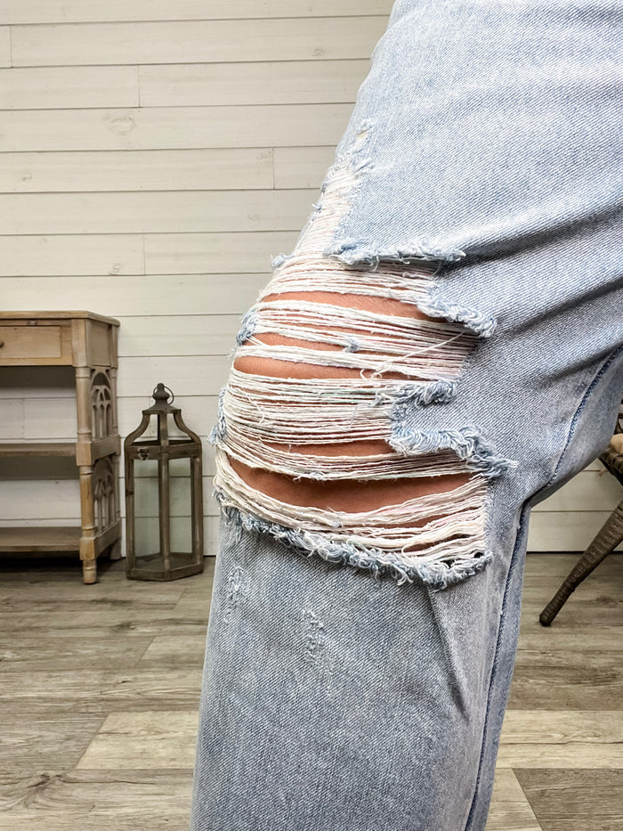 Judy Blue "Vanished" Rigid Straight Leg Jeans