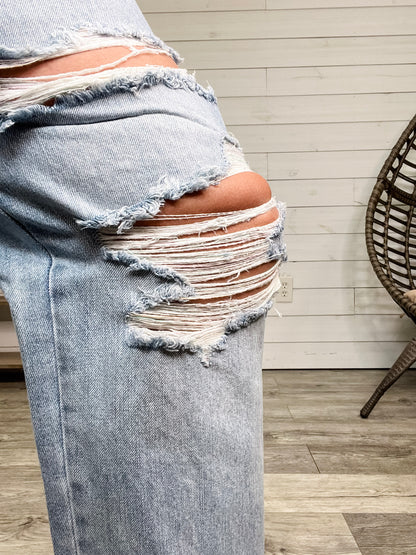 Judy Blue "Vanished" Rigid Straight Leg Jeans