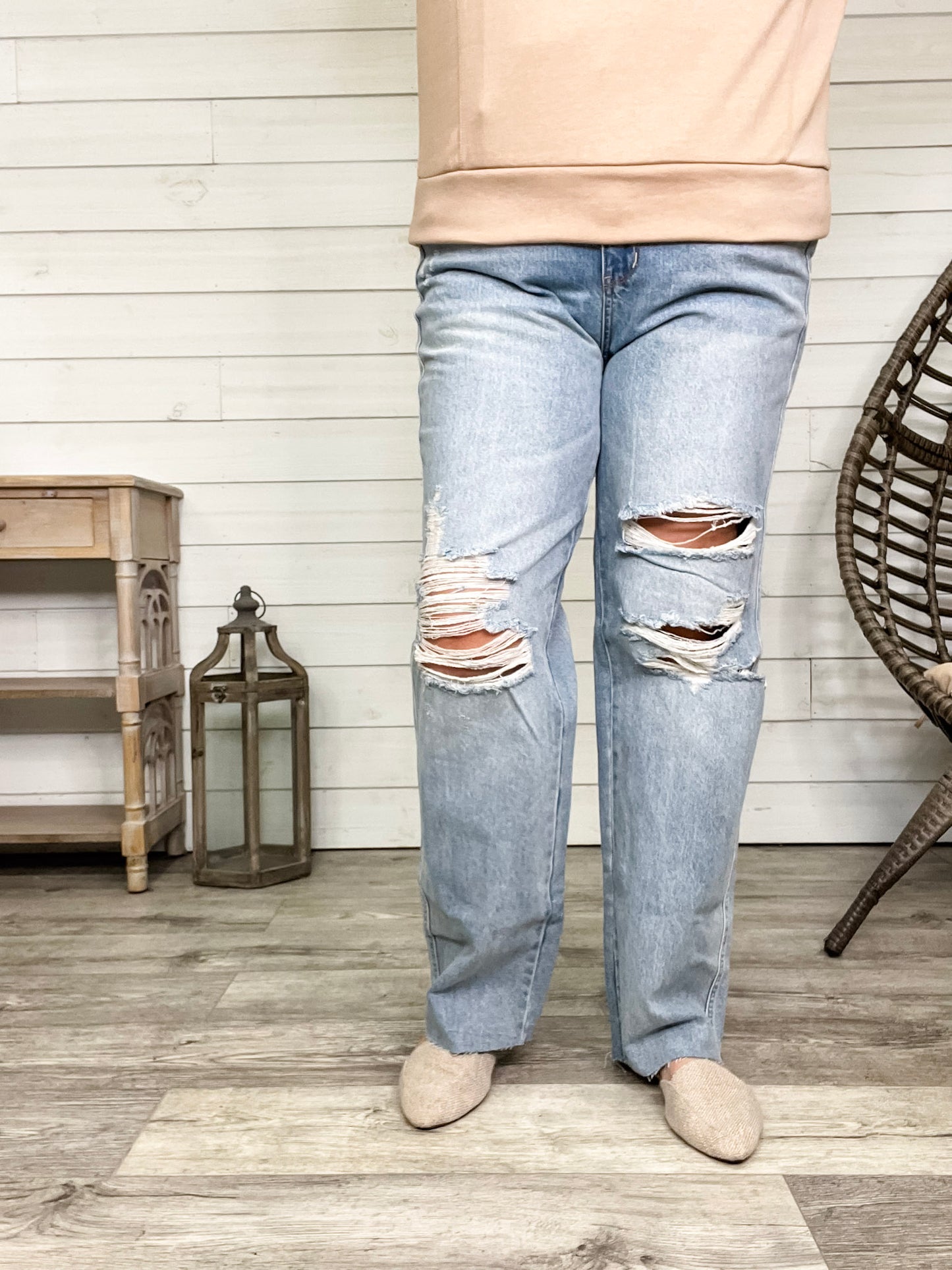 Judy Blue "Vanished" Rigid Straight Leg Jeans