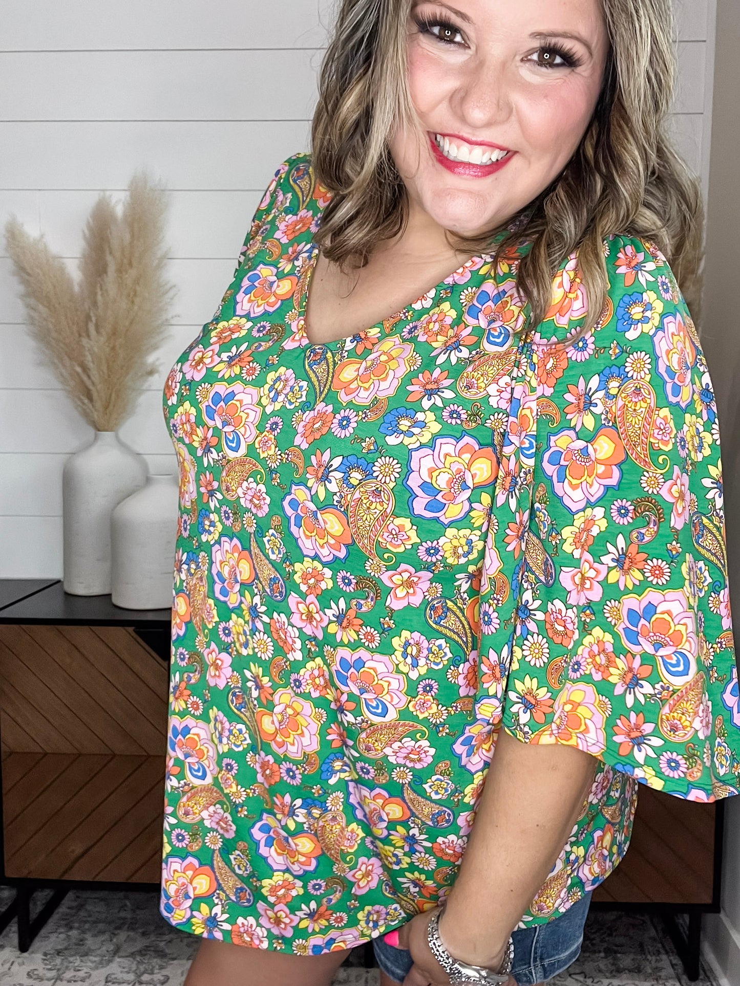 "Taken" Short Ruffled Sleeve U Neck