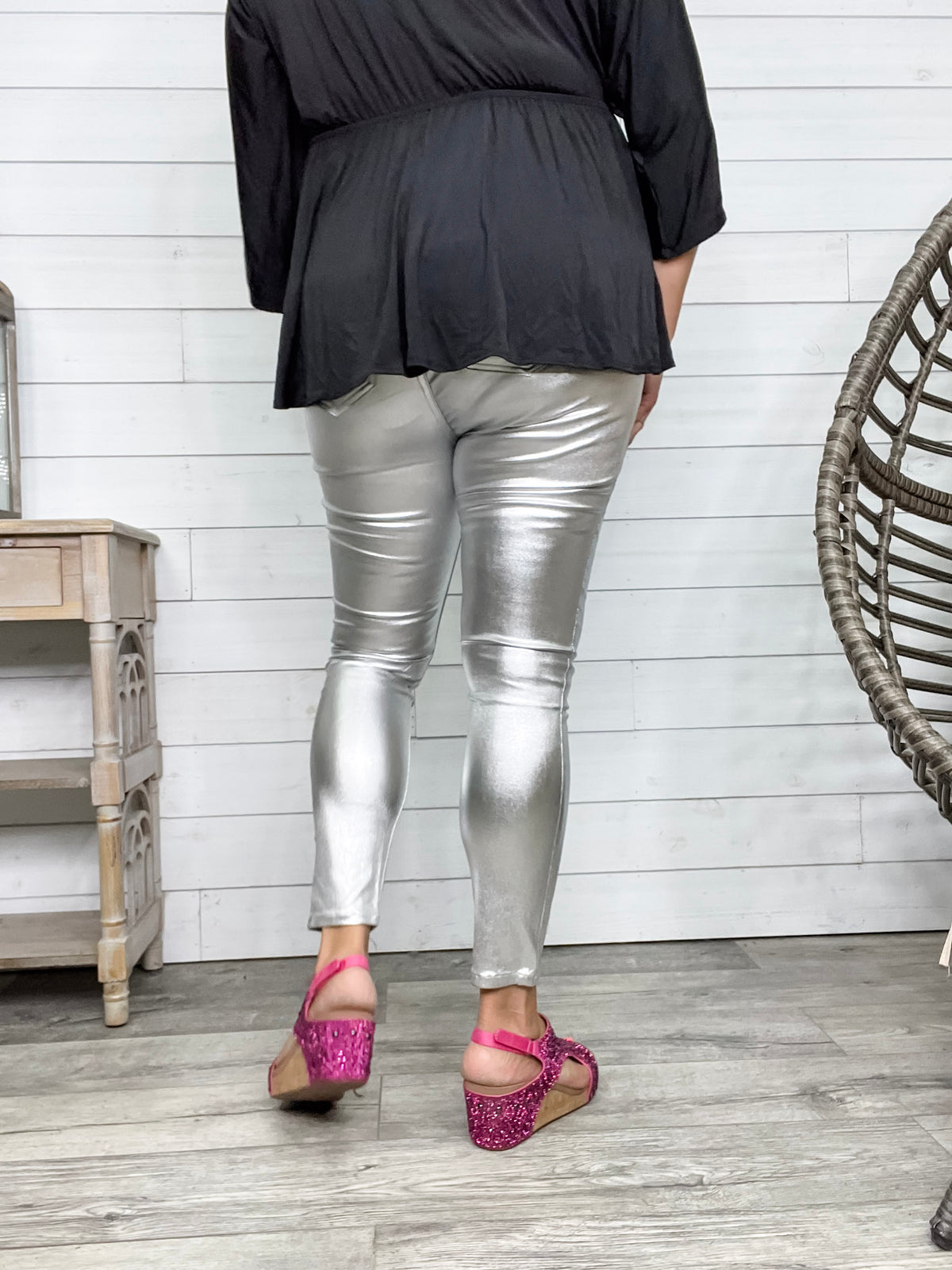 YMI hyperstretch Metallic Skinny (Silver)