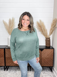 Dear Scarlett "Hopeful" Long Sleeve Weekender (Olive)