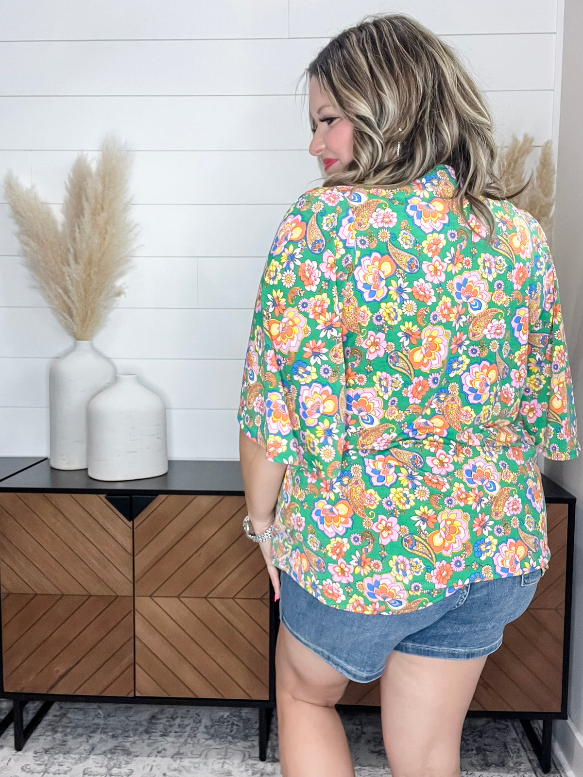 Dear Scarlett "Taken" Short Ruffled Sleeve U Neck