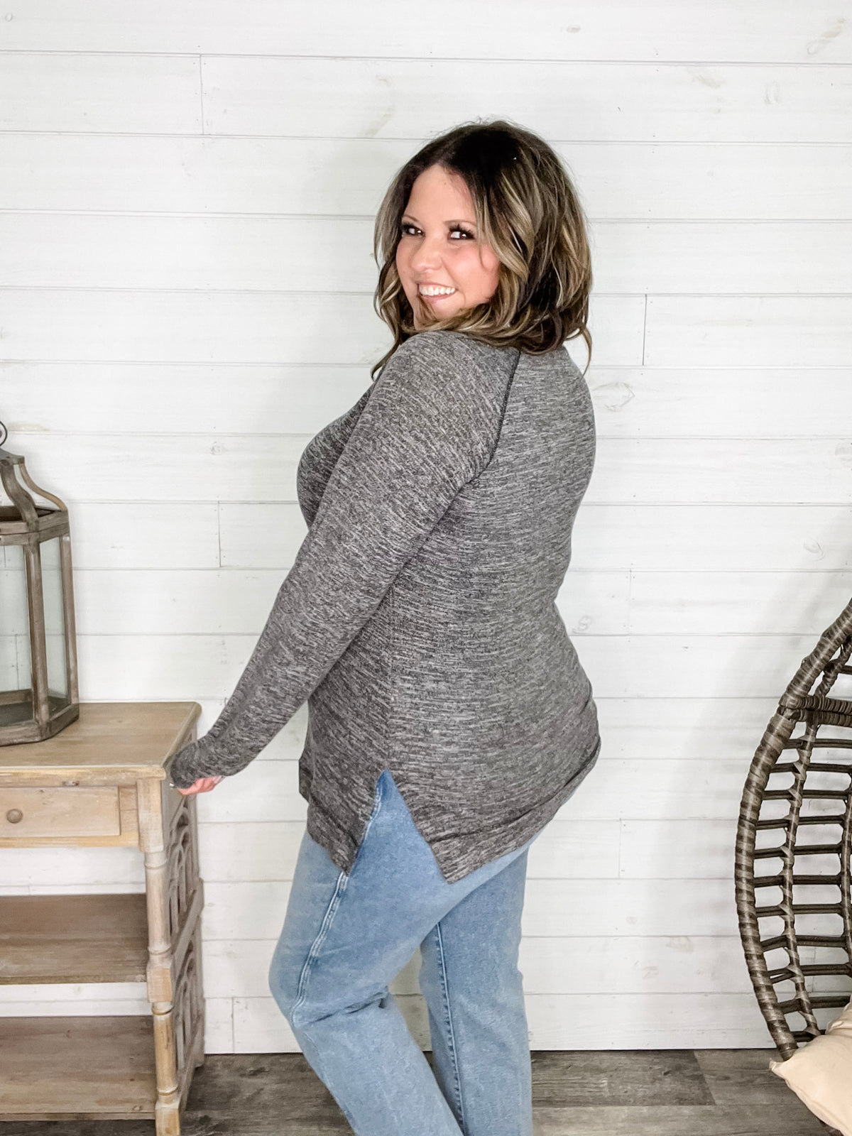 "Yup Thats The One" Long Sleeve Weekender (Charcoal)