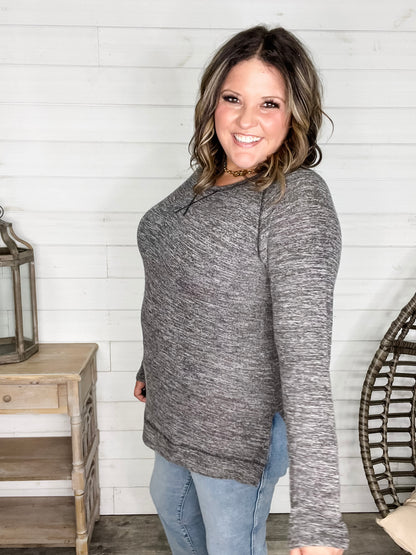 "Yup Thats The One" Long Sleeve Weekender (Charcoal)
