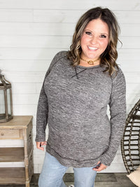 "Yup Thats The One" Long Sleeve Weekender (Charcoal)