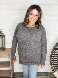"Yup Thats The One" Long Sleeve Weekender (Charcoal)