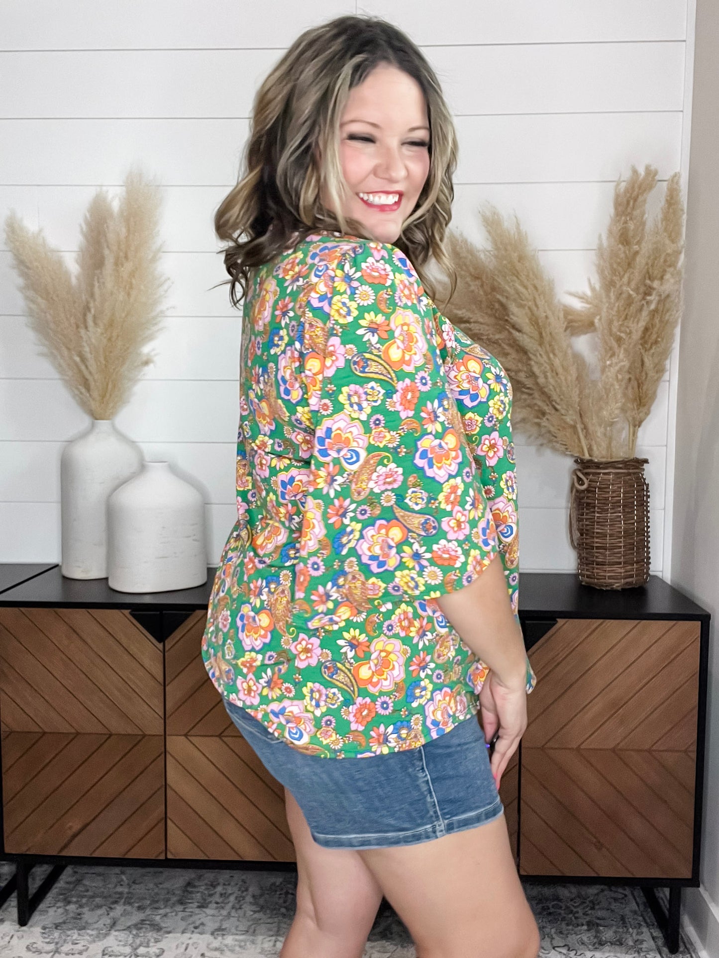 "Taken" Short Ruffled Sleeve U Neck