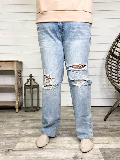 Judy Blue "Vanished" Rigid Straight Leg Jeans