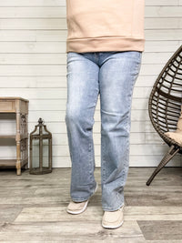 Judy Blue "Stoked" Yoke Front Straight Leg Jeans