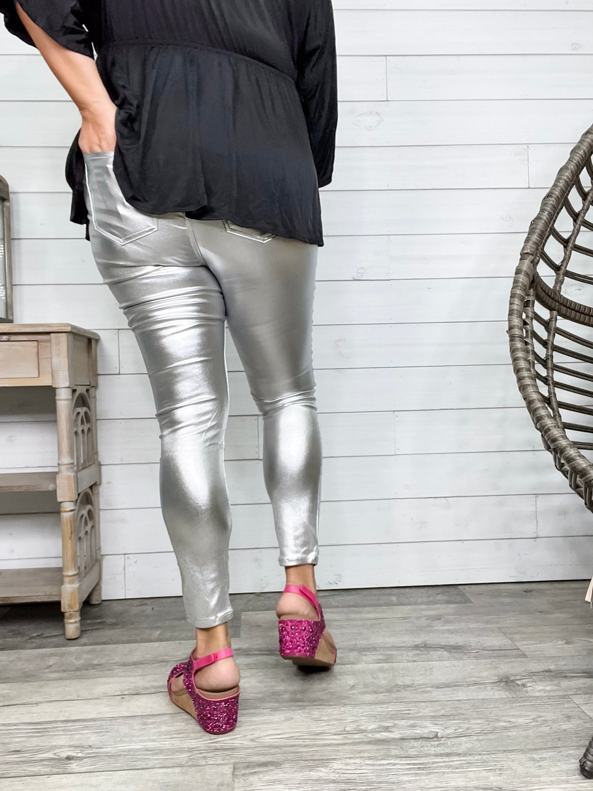 YMI hyperstretch Metallic Skinny (Silver)