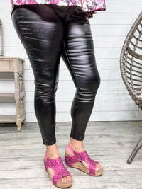 YMI hyperstretch Metallic Skinny (Black)
