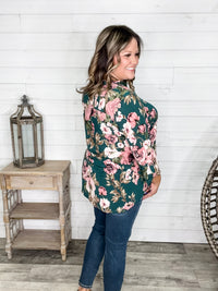 Dear Scarlett "Unknown" 3/4 Sleeve Split Neck