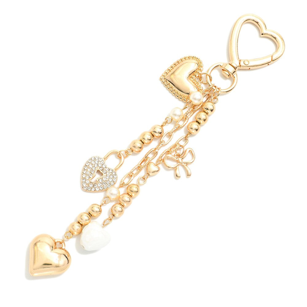 Hearts and Bows Key Chain