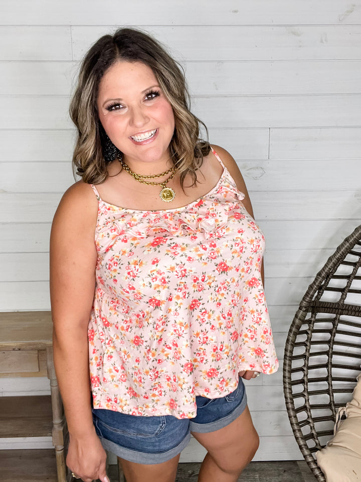 "Anita" Floral Adjustable Strap Cami