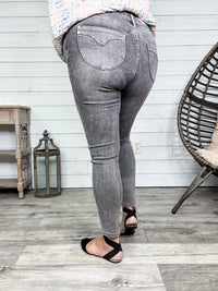 Judy Blue "Grey is The New Black" Tummy Control Skinny Jeans