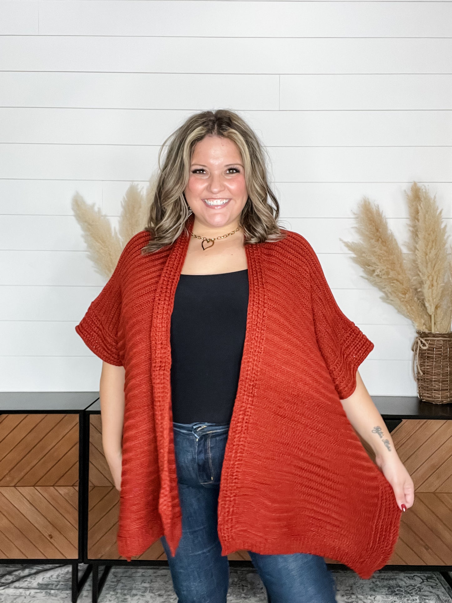 "Evolution" Wide Weave One Size Cardigan