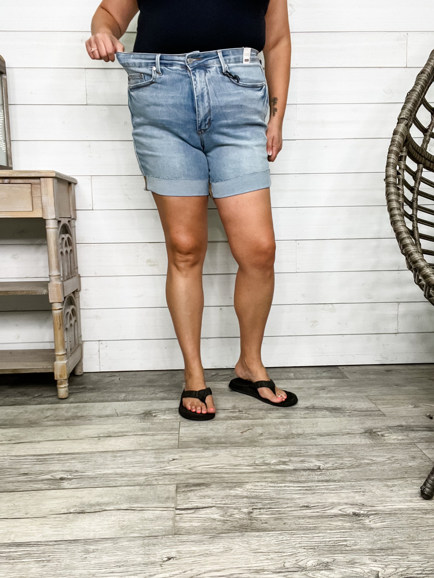 Judy Blue "Stone Cold" Cooling Tummy Control Shorts