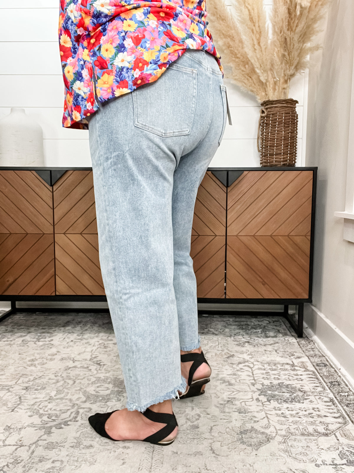 Mica Denim "Precious" Ankle Wide Leg Jeans