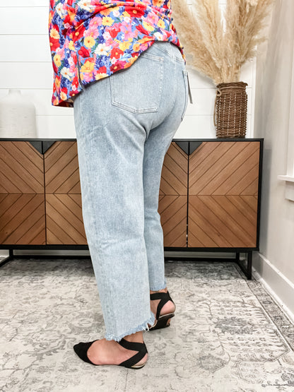 Mica Denim "Precious" Ankle Wide Leg Jeans