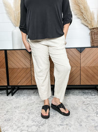 "Hourglass" Drawstring Elastic Waistband Lounge Pants