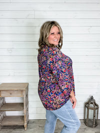 "Falcon" 3/4 Sleeve Split Neck