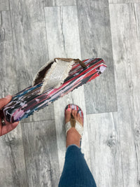 Gypsy Jazz Flip Flops (United Bling Natural)