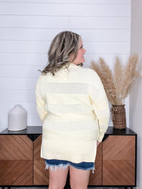 "Like Butter" Long Sleeve Hi Low Sweater